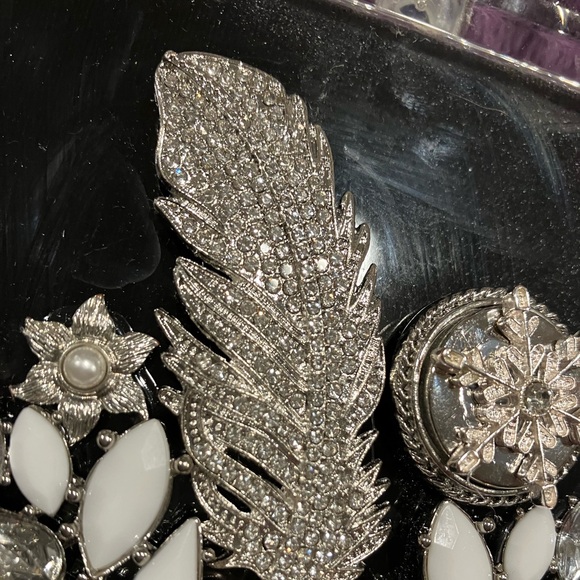 ORIGINAL JEWELRY ART COLLAGE IN GLASS FRAME. UNIQUE HANDMADE OOAK GIFT 💝 IDEA - Picture 6 of 14